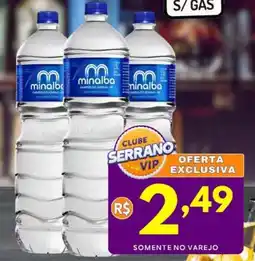 Serrano Supermercado Água mineral sem gás oferta