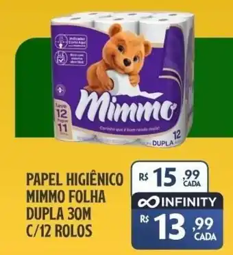Papel higiênico mimmo folha dupla