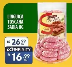 Preço & Cia Linguiça toscana sadia kg oferta