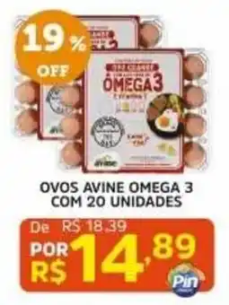 Pinheiro Supermercado ovos avine omega 3 oferta