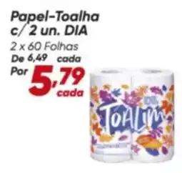 Dia Papel-toalha c/ 2 un. dia oferta