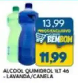 Rancho Bom Supermercados Alcool quimidrol 1lt 46 - lavanda/canela oferta