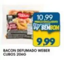 Rancho Bom Supermercados Bacon defumado weber cubos oferta
