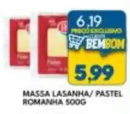 Rancho Bom Supermercados Massa lasanha/ pastel romanhã oferta