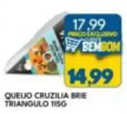Rancho Bom Supermercados queijo cruzilia brie triangulo oferta