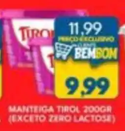 Rancho Bom Supermercados Manteiga tirol oferta