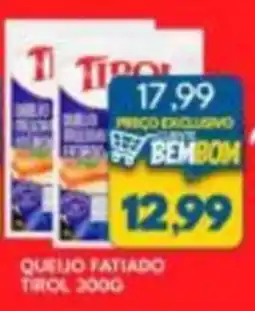 Rancho Bom Supermercados queijo fatiado tirol oferta