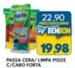 Rancho Bom Supermercados Passa cera/ limpa pisos c/cabo forte oferta