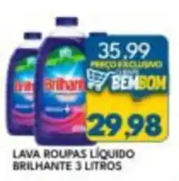 Rancho Bom Supermercados lava roupas líquido brilhante oferta