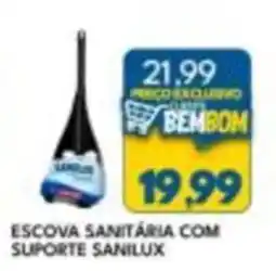 Rancho Bom Supermercados escova sanitária com suporte sanilux oferta