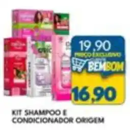 Rancho Bom Supermercados kit shampoo e condicionador origem oferta