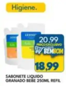 Rancho Bom Supermercados Sabonete liquido granado bebe oferta