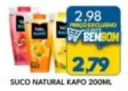 Rancho Bom Supermercados suco natural kapo oferta