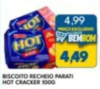 Rancho Bom Supermercados Biscoito recheio parati hot cracker oferta