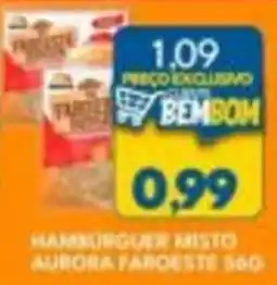 Rancho Bom Supermercados hamburguer misto aurora faroeste 560 oferta