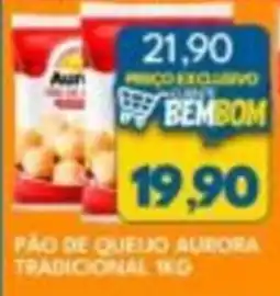 Rancho Bom Supermercados pão de queijo aurora tradicional oferta