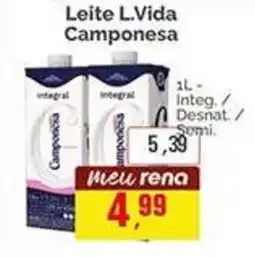 Supermercados Rena Leite L.Vida Camponesa oferta