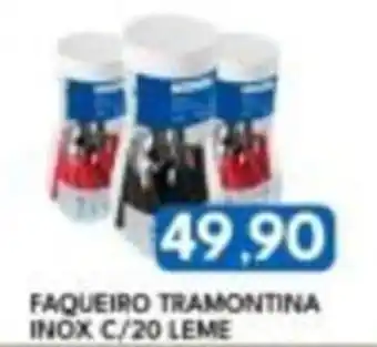 Faqueiro tramontina inox c/20 leme