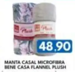 Rancho Bom Supermercados Manta casal microfibra bene casa flannel plush oferta
