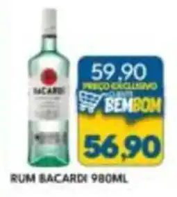 Rancho Bom Supermercados rum bacardi oferta