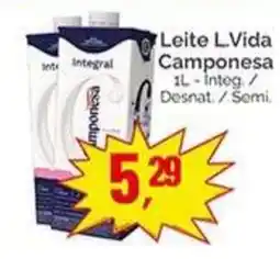 Supermercados Rena Leite L.Vida Camponesa oferta