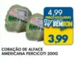 Rancho Bom Supermercados Coração de alface americana percicoti oferta