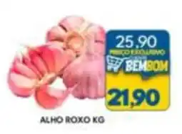 Rancho Bom Supermercados alho roxo kg oferta