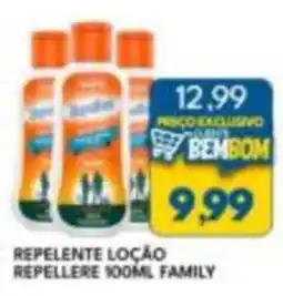 Rancho Bom Supermercados Repelente loção repellere 100ml family oferta