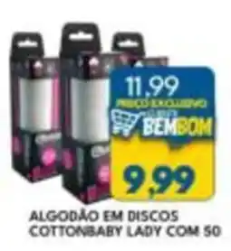 Rancho Bom Supermercados algodão em discos cottonbaby lady oferta