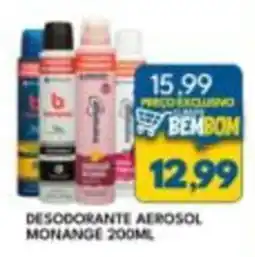Rancho Bom Supermercados Desodorante aerosol monange oferta