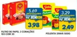 Rancho Bom Supermercados Filtro de papel 3 corações oferta