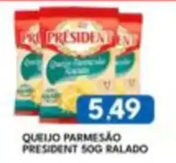 Rancho Bom Supermercados queijo parmesão president oferta