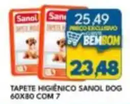 Rancho Bom Supermercados Tapete higiênico sanol dog oferta
