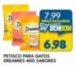 Rancho Bom Supermercados Petisco para gatos dreamies 40g sabores oferta