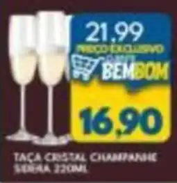 Rancho Bom Supermercados Taca cristal champanhe oferta