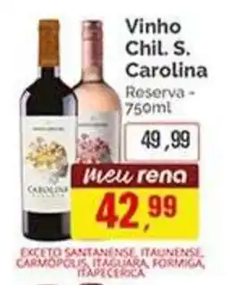 Supermercados Rena Vinho Chil. S. Carolina Reserva oferta