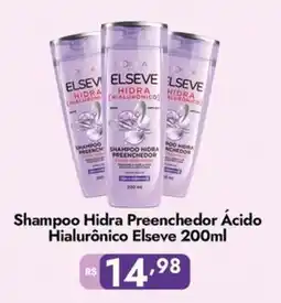 Supermercados Rondon Shampoo hidra preenchedor ácido hialurônico elseve oferta