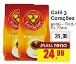 Supermercados Rena Café 3 Corações Tradicional oferta