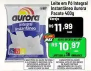 Max Atacadista Aurora - leite em pó integral instantâneo oferta