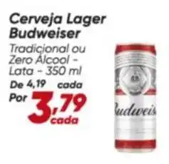Dia Budweiser - cerveja lager oferta