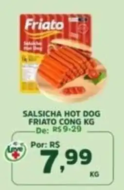 Araújo Supermercados Salsicha hot dog friato cong kg oferta