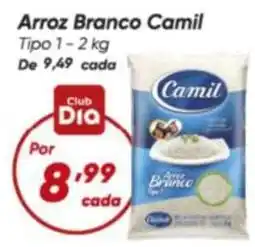 Dia Camil - arroz branco oferta