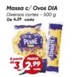 Dia Dia - massa c/ ovos oferta