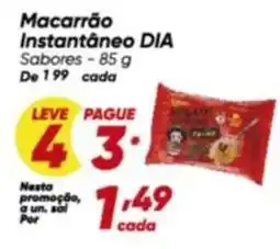 Dia Dia - macarrão instantâneo oferta
