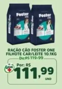 Araújo Supermercados Ração cão foster one filhote car/leite oferta