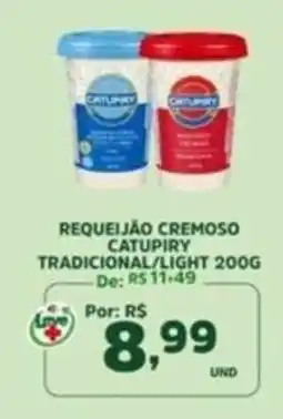 Araújo Supermercados Requeijão cremoso catupiry tradicional/light oferta