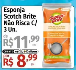 Supermercado Dalben Esponja scotch brite não riscas c/ 3 un. oferta