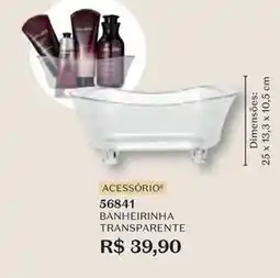 O Boticário Banhelrinha transparente oferta