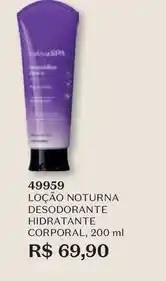 O Boticário O boticario - loção noturna desodorante hidratante corporal oferta
