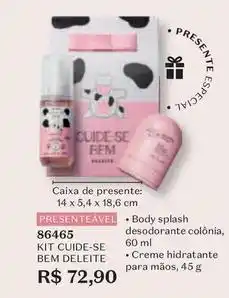 O Boticário O boticario - kit cuide-se bem deleite oferta
